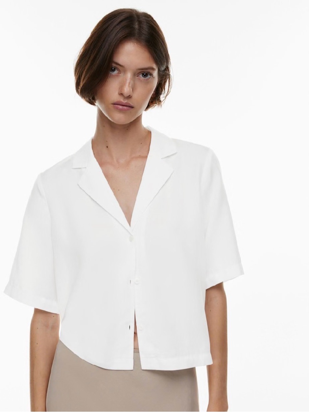 Aritzia Wilfred Beso Shirt White Size S